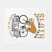 Sloth Cycling Team Fleecedecke (Vorderseite (Horizontal))