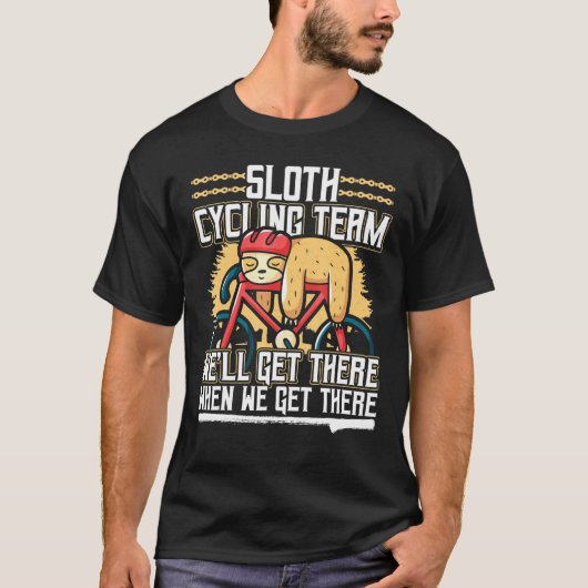 Sloth Cycling Team T-Shirt (Vorderseite)
