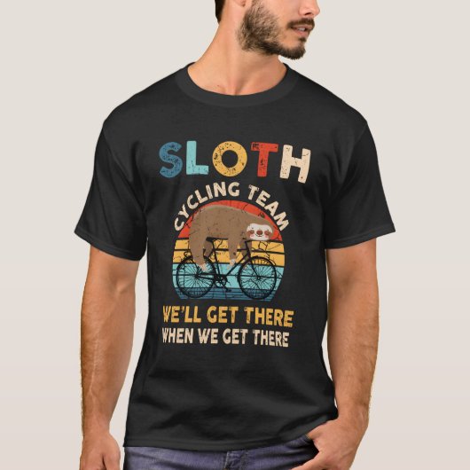 Sloth Cycling Team T-Shirt (Vorderseite)