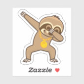 Sloth dab aufkleber (Blatt)