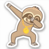 Sloth dab aufkleber (Vorderseite)