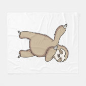 Sloth Dab Fleecedecke (Vorderseite (Horizontal))