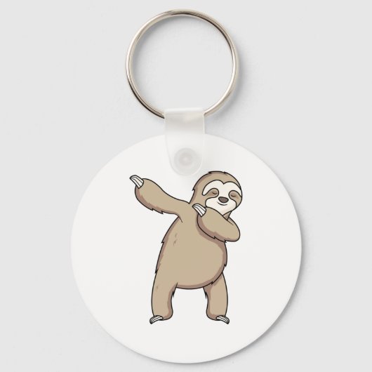 Sloth Dab Schlüsselanhänger (Vorderseite)