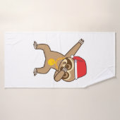 Sloth Dab Sticker Badehandtuch (Badehandtuch)