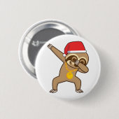 Sloth Dab Sticker Button (Vorne & Hinten)
