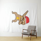 Sloth Dab Sticker Wandteppich (Beispiel (Horizontal))