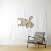Sloth Dab Wandteppich (Beispiel (Horizontal))