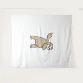 Sloth Dab Wandteppich (Vorderseite (Horizontal))