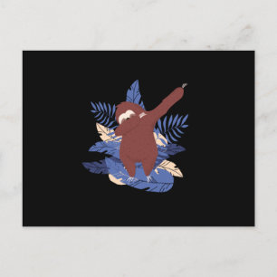 Sloth Dabbing Postkarte