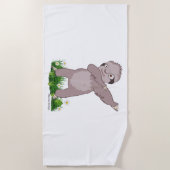 Sloth Dabs Strandtuch (Vorderseite)