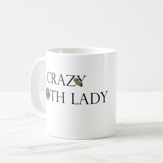 Sloth-Dame Mug Kaffeetasse (Vorderseite Links)