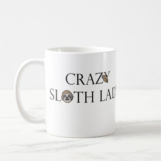 Sloth-Dame Mug Kaffeetasse (Links)