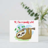 Sloth: Der Niedlichste tote Sin Postkarte (Stehend Vorderseite)
