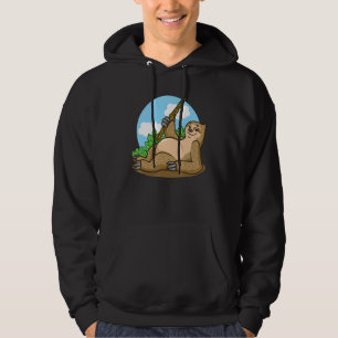 Sloth, der Oboe-Musikinstrumente spielt Hoodie