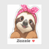 Sloth Design Sloth Aufkleber (Blatt)