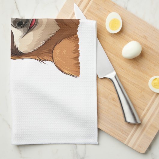 Sloth  Design Sloth Geschirrtuch (Viertel Falte)