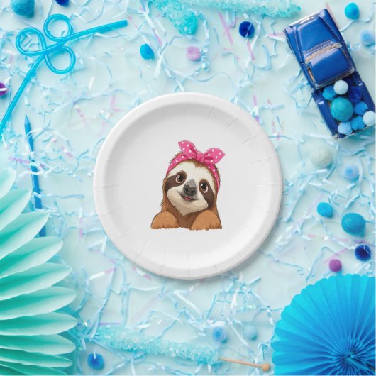 Sloth Design Sloth Pappteller (Party)