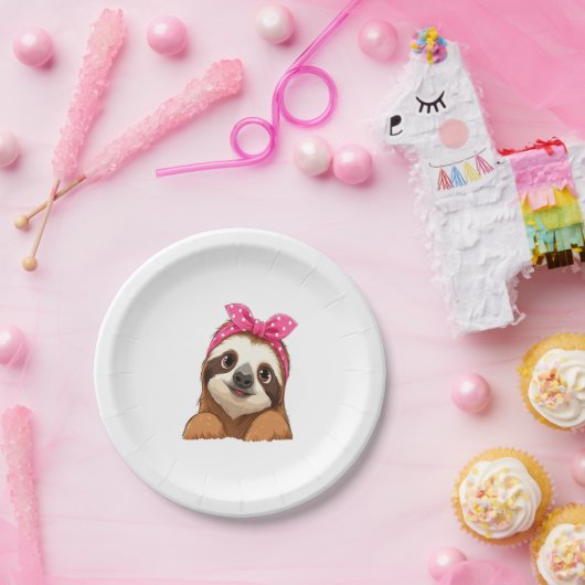 Sloth Design Sloth Pappteller (Party)