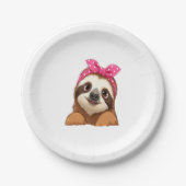 Sloth Design Sloth Pappteller (Vorderseite)