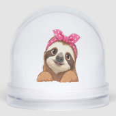 Sloth  Design Sloth Schneekugeln (Vorderseite)