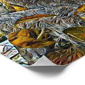 Sloth Digital Painting Poster (Ecke)