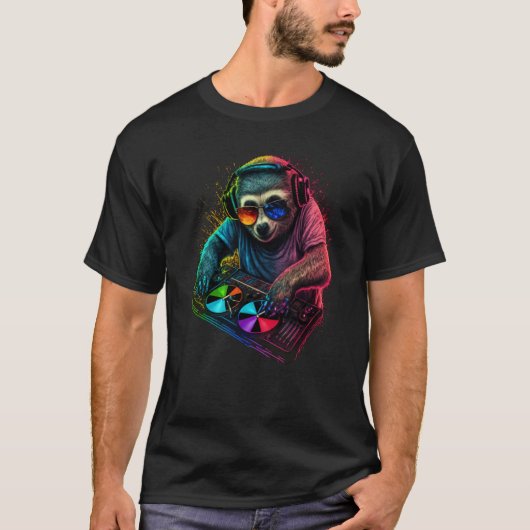 Sloth DJ  5 T-Shirt (Vorderseite)