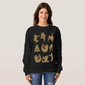 Sloth Doing Yoga Cute Sloths Sweatshirt (Vorne ganz)