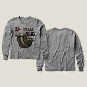 Sloth “Don’t Worry, Don’t Hurry” Shirt – Chill Vib (Design Vorder- & Rückseite)