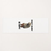 Sloth Dont Eile Be Happy Yogamatte (Vorderseite (Horizontal))