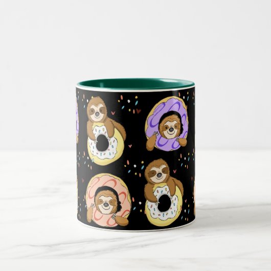 Sloth Donut Liebe Kaffee Tasse (Mittel)