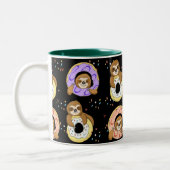Sloth Donut Liebe Kaffee Tasse (Links)