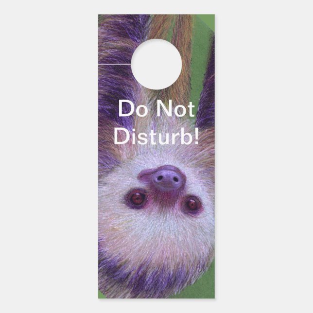Sloth Door Hanger Türanhänger (Vorderseite)