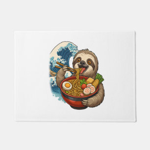Sloth Eating Japanese Ramen Fußmatte