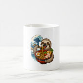 Sloth Eating Japanese Ramen Kaffeetasse (Mittel)