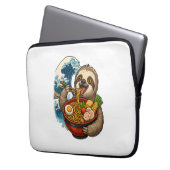 Sloth Eating Japanese Ramen Laptopschutzhülle (Vorderseite Links)