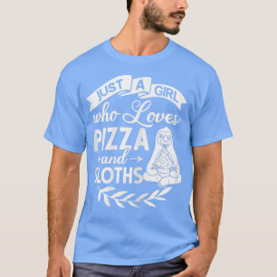 Sloth Eating Pizza Pizzeria Italienisch5202 Pizzer T-Shirt