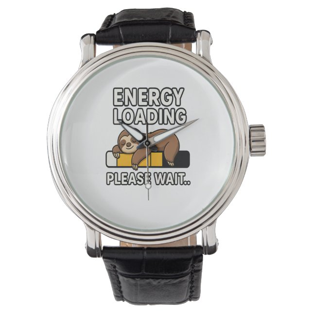 Sloth Energy Rettend Stimmung Armbanduhr (Vorderseite)