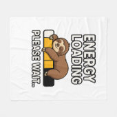 Sloth Energy Rettend Stimmung Fleecedecke (Vorderseite (Horizontal))
