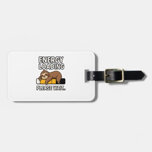 Sloth Energy Saving Mood Gepäckanhänger (Vorderseite horizontal)