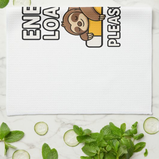 Sloth Energy Saving Mood Geschirrtuch (Gefaltet)