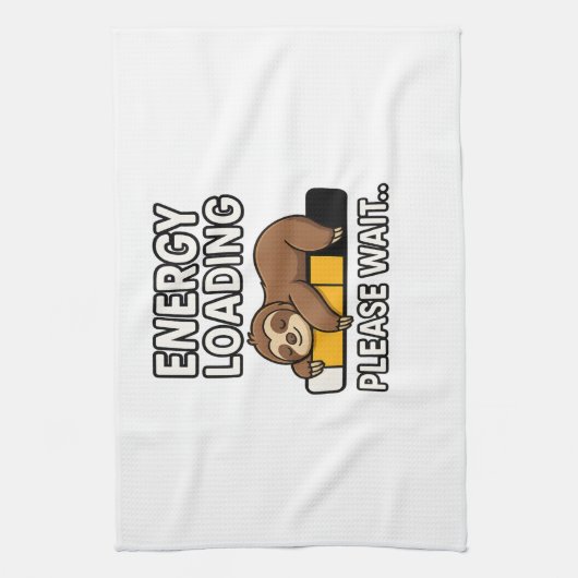 Sloth Energy Saving Mood Geschirrtuch (Vertikal)