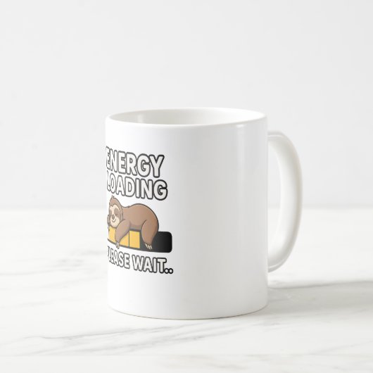 Sloth Energy Saving Mood Kaffeetasse (VorderseiteRechts)