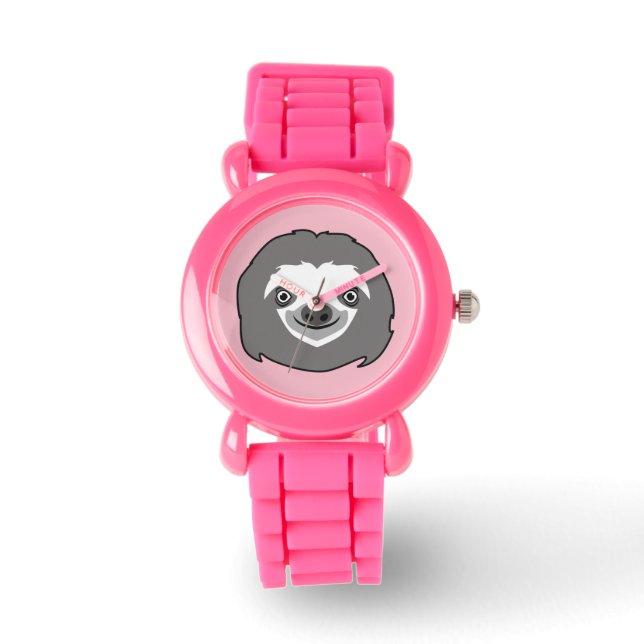 Sloth Face Armbanduhr (Vorderseite)