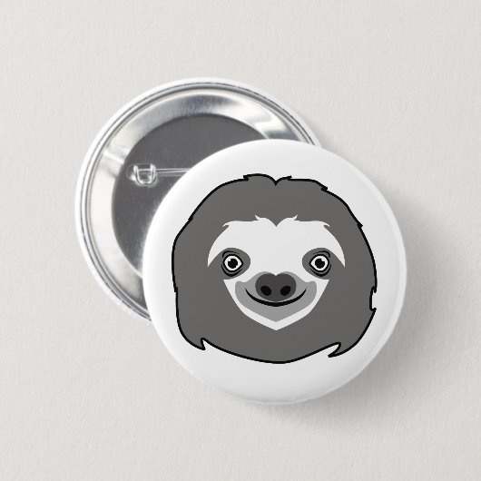 Sloth Face Button (Vorne & Hinten)