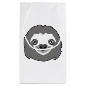 Sloth Face Kleine Geschenktüte (Rückseite)