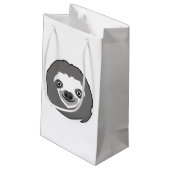 Sloth Face Kleine Geschenktüte (Rückseite Schrägansicht)