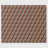 Sloth Fast Food Worker Geschenkpapier (Flach)