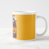 Sloth Fast Food Worker Jumbo-Tasse (Rechts)