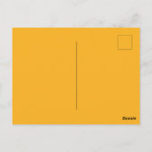 Sloth Fast Food Worker Postkarte (Rückseite)