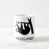 sloth faultier climber freeclimber freeclimbing kaffeetasse (Mittel)